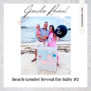Beach Gender Reveal for Baby Harris #2